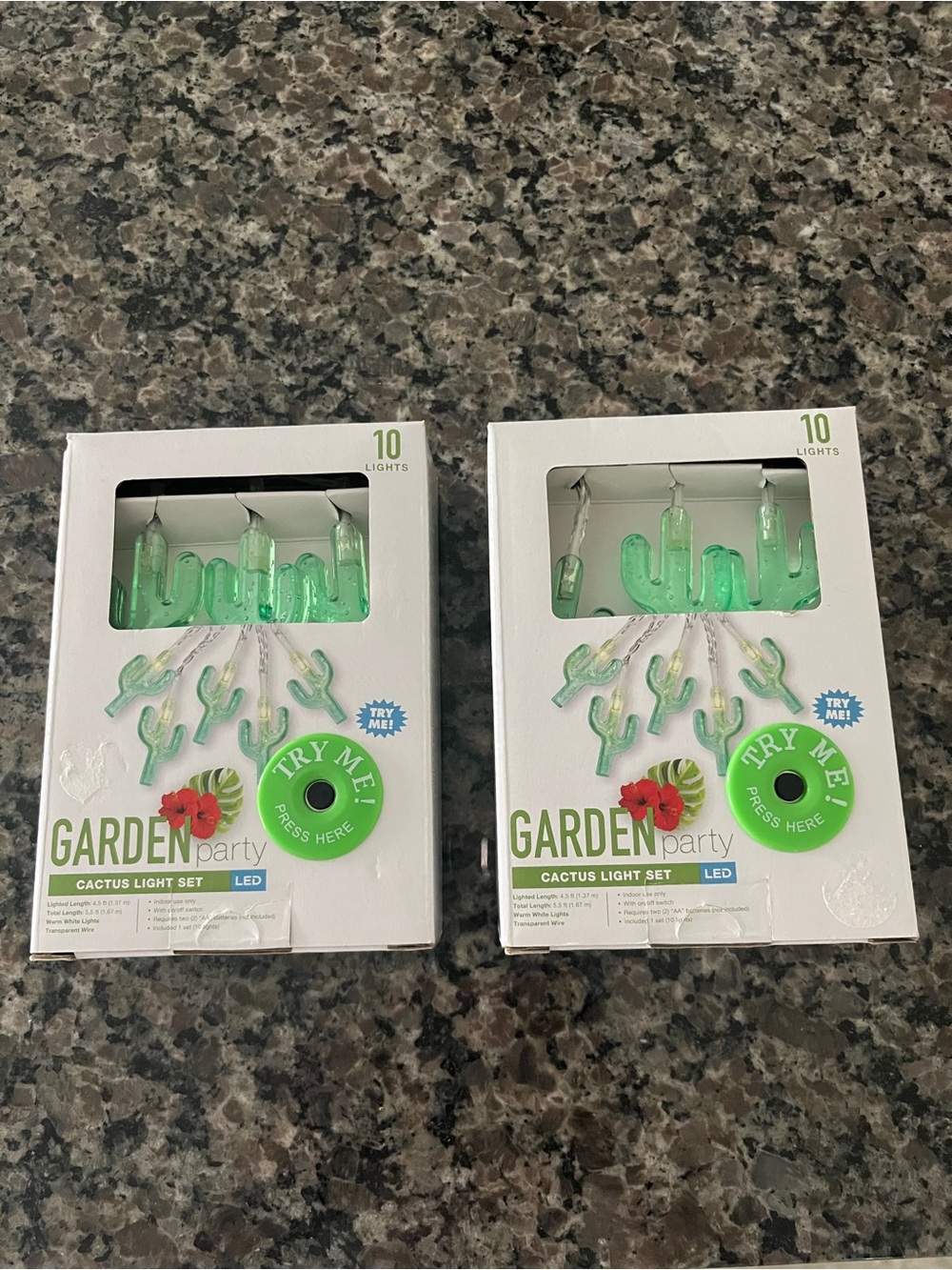 Garden Party Cactus LED String Light 2pk